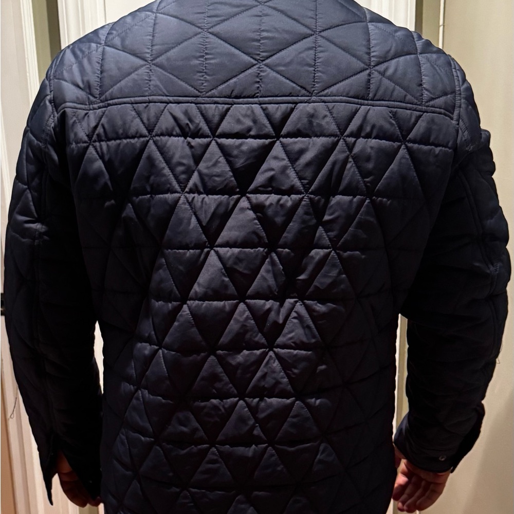 Quilted Navy Jacket - image 2